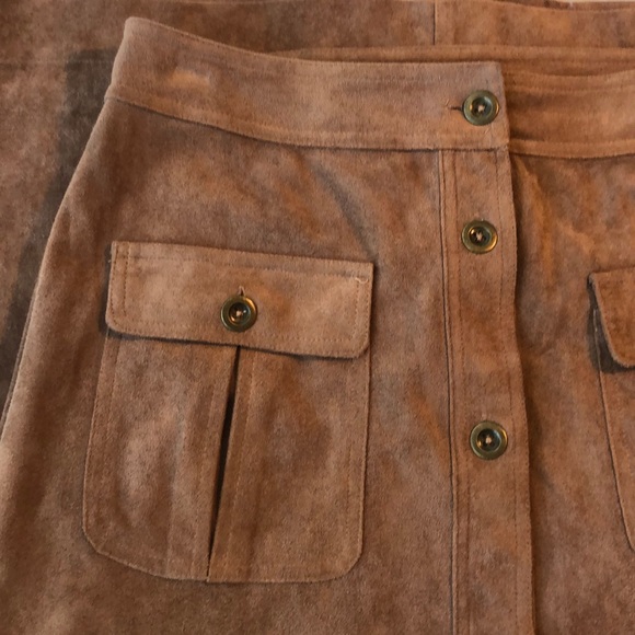 Suede Maxi Skirt - Picture 3 of 4